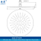 12 Inch Big Round Detachable Overhead Shower